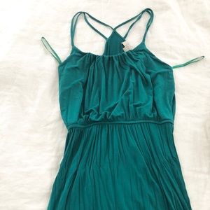 Turquoise-emerald colored Summer dress